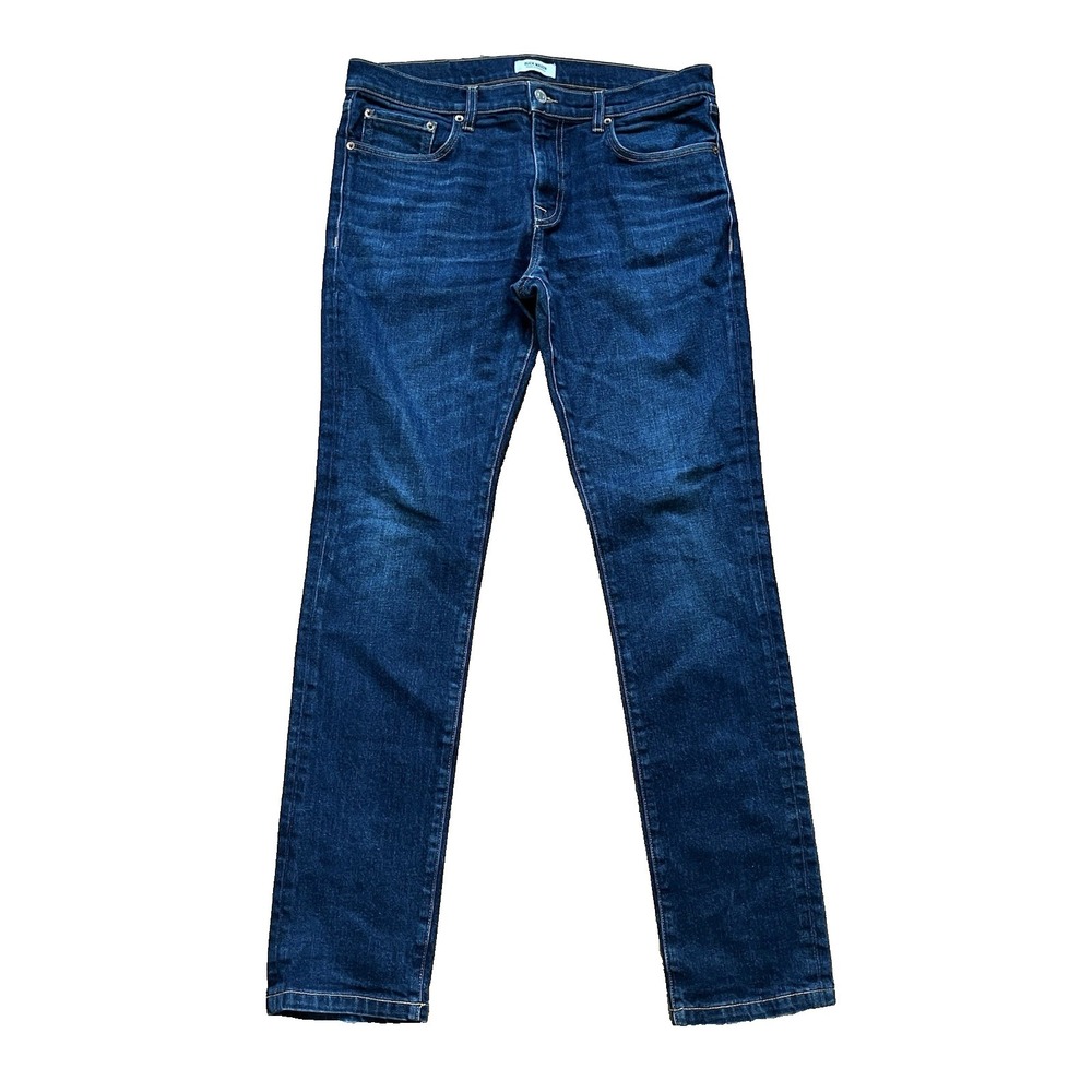 Buck Mason Slim Fit Jeans Indigo Blue Straight Leg USA Mens 32
